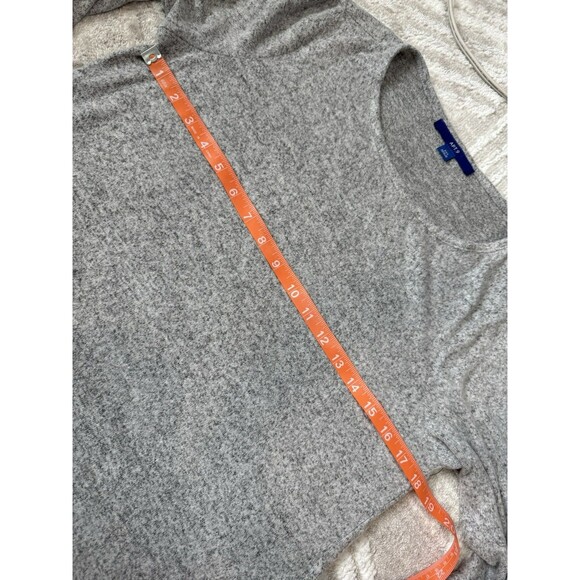 Petite Apt. 9 Sweater Gray Size PM Fuzzy High-Low Tunic New Women’s Long Sleeve - Picture 8 of 10